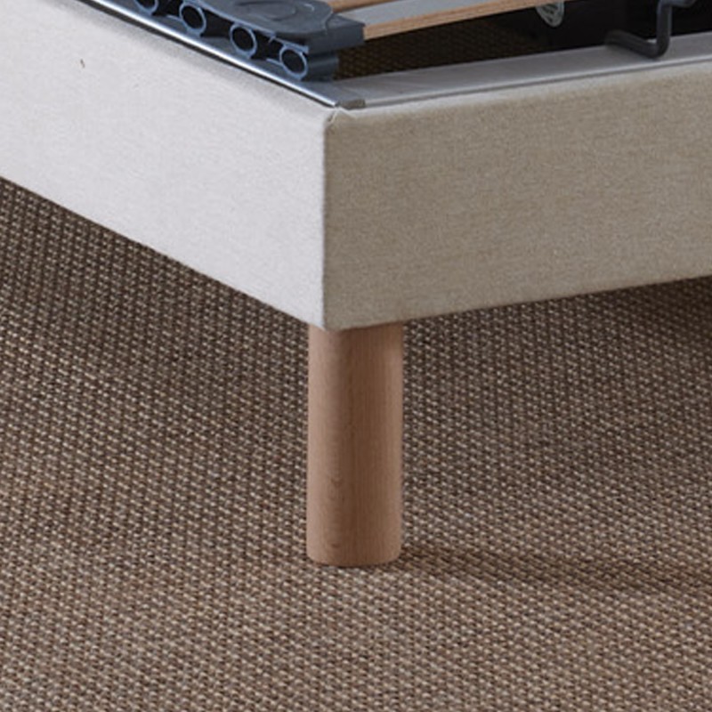 Ensemble lit électrique lattes | Beige | Matelas à mémoire de forme