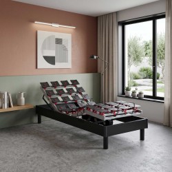 Lit électrique relaxation à plots réglables gris anthracite | RELAXSOM