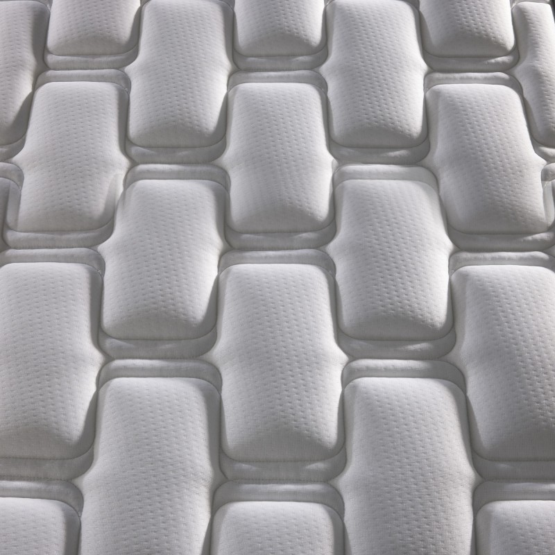 Ensemble literie électrique plots | Chêne clair | Matelas latex